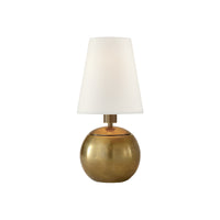 Tiny Terri Round Accent Lamp - Brass
