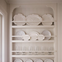 Cabbage Oval Platter - White