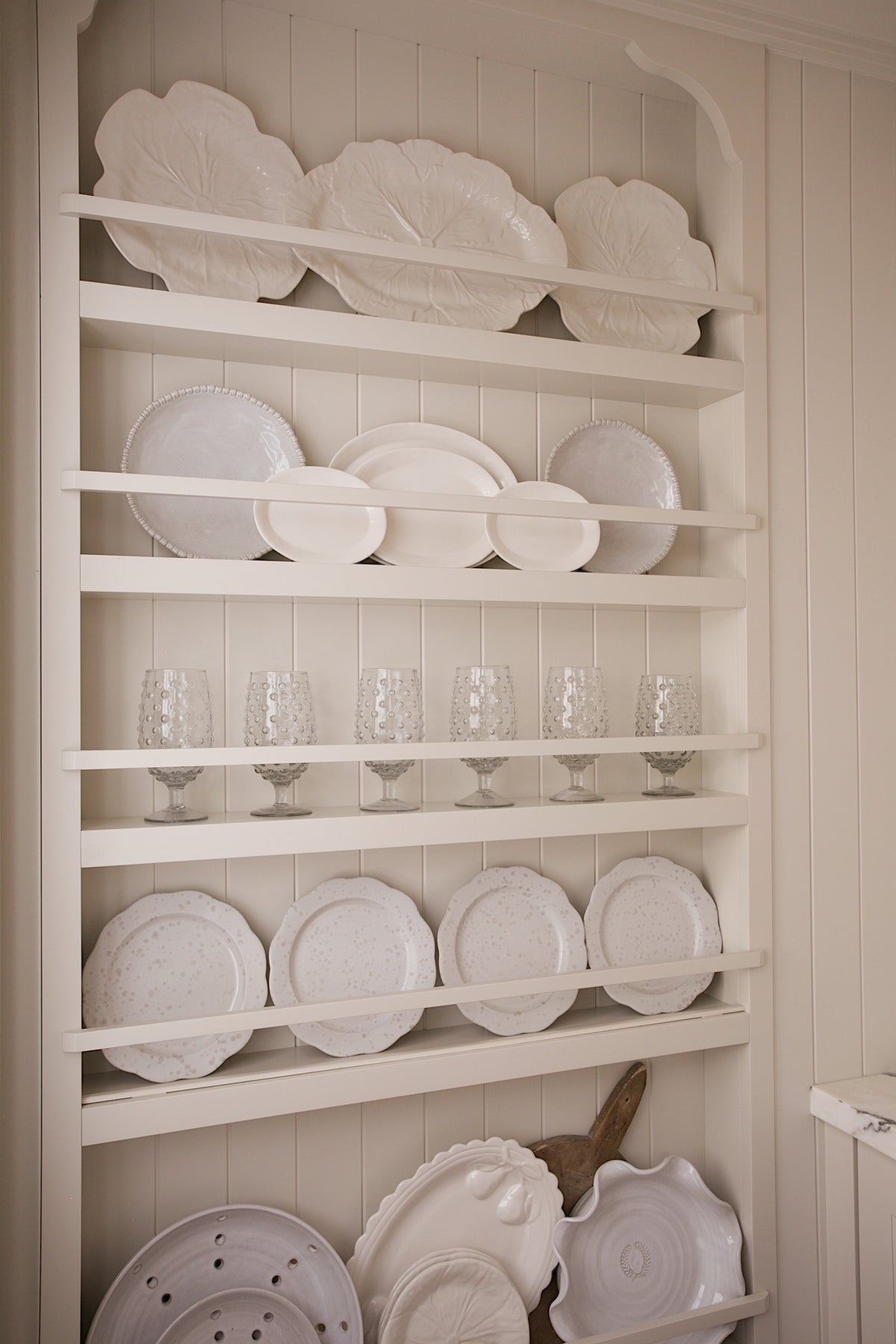 Cabbage Oval Platter - White