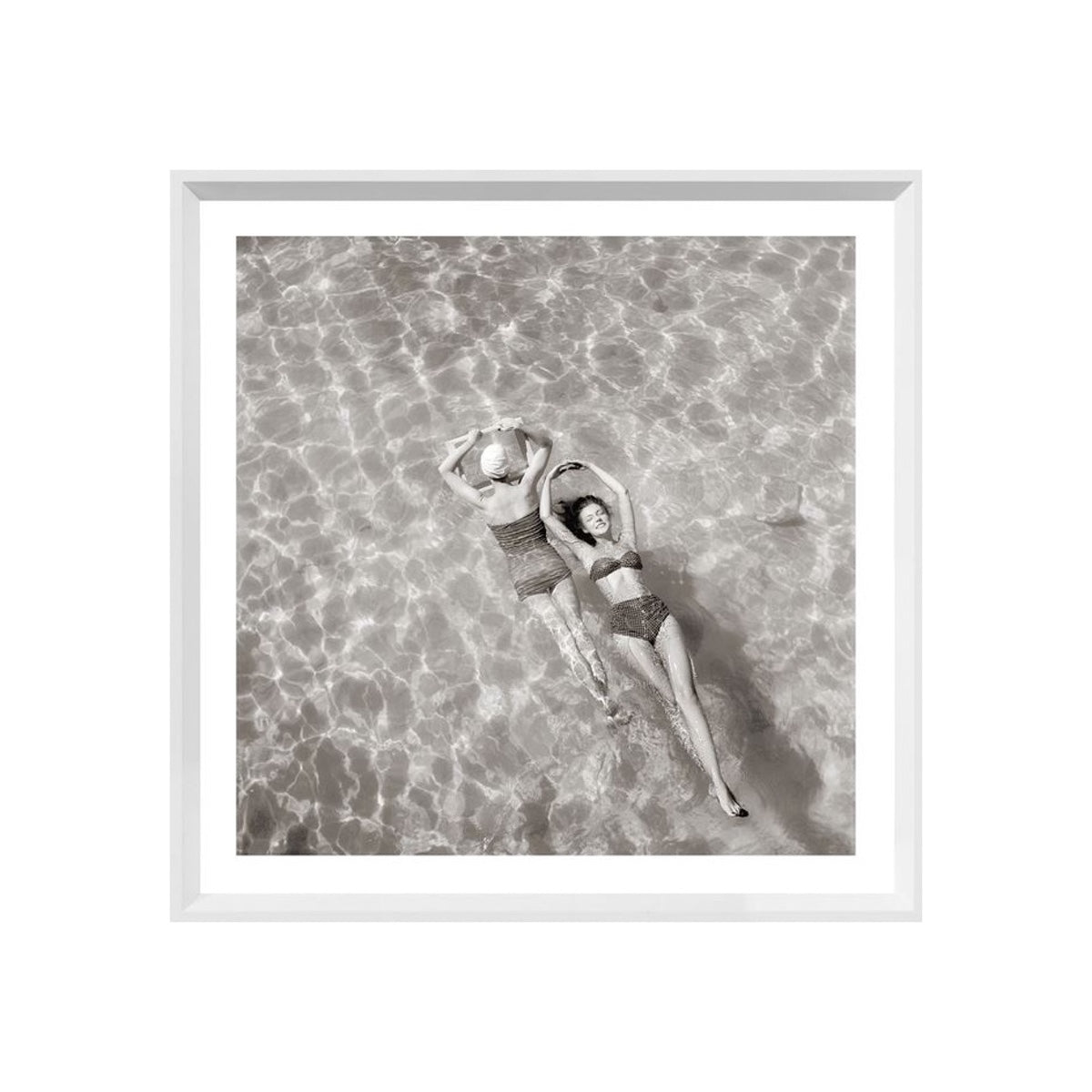 Vintage Summer Floating Framed Artwork