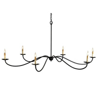 Saxon Large Black Chandelier