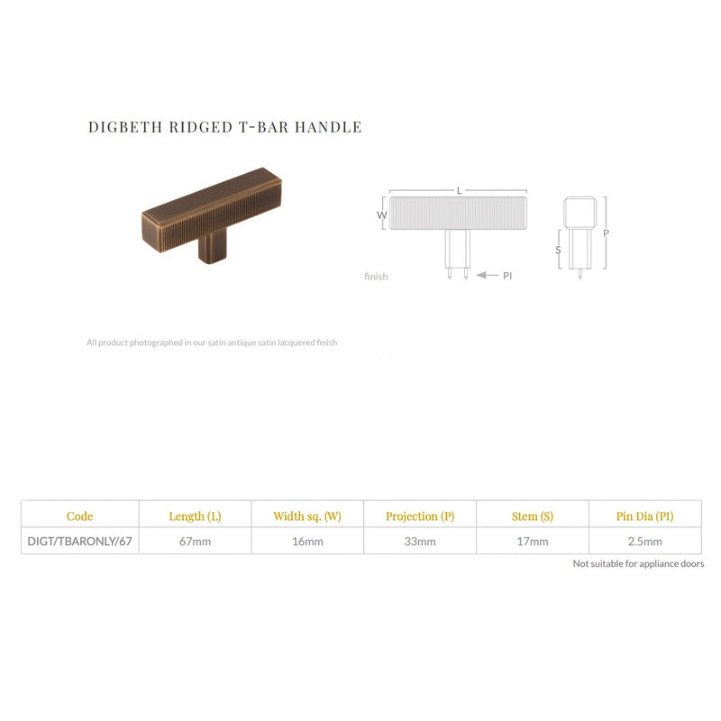Digbeth T-Bar Handle