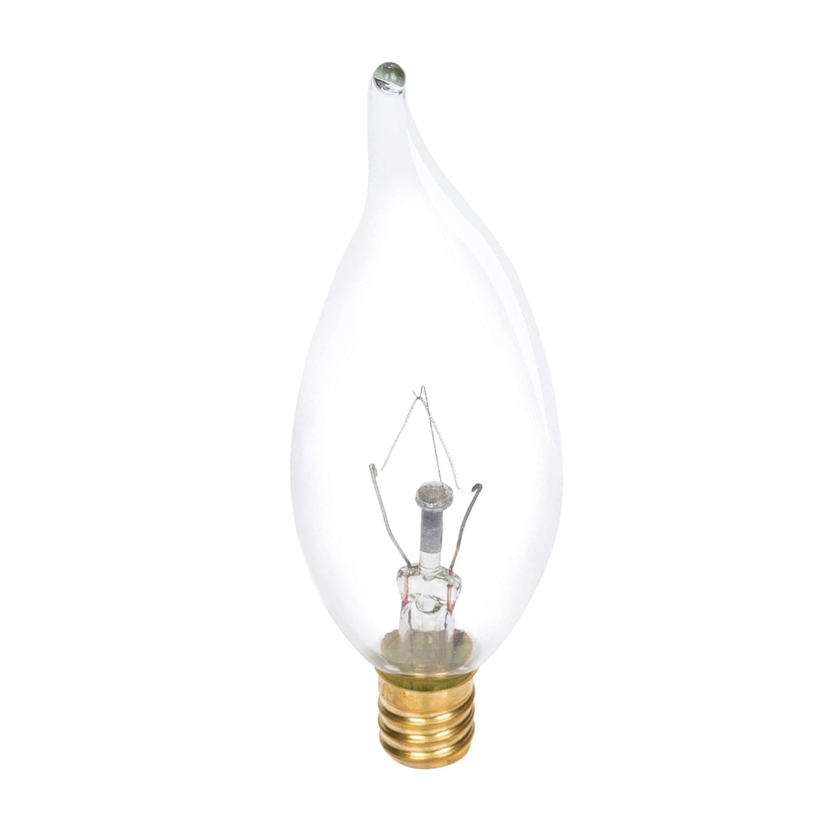 Candelabra Flame Tip Bulb 25 Watt Incandescent Dimmable E12 2700K