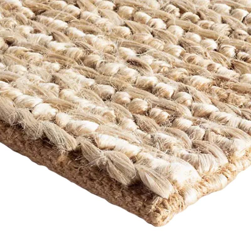 Jute Woven Rug - Bleached Oak