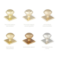 Queslett Knob with Square Backplate