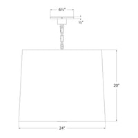Simple Banded Hanging Shade